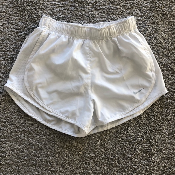 Womens XS Nike Drifit Running Shorts. White, spotless, worn a few times. - Picture 1 of 3